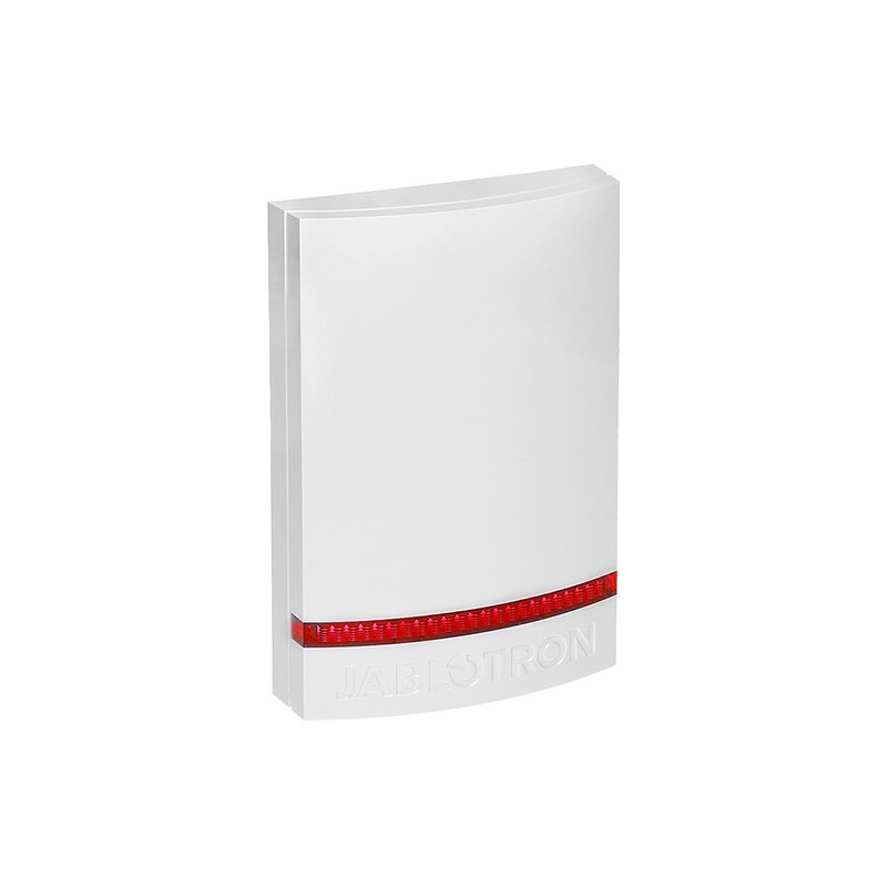 Plastový kryt sirény JA-111A, JA-151A, JA-163A - biely, červený blikač