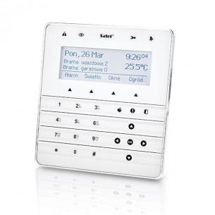 Satel INT-KSG-WSW dotyková klávesnica s LCD