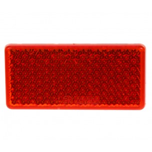 Zadní (červený) odrazový element - obdélník 95 x 45mm nalepovací