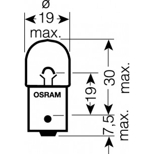 OSRAM 12V R5W (BA15s) 5W standard (10ks)
