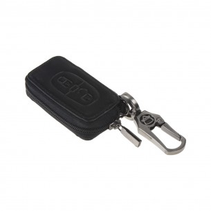 x Kožený obal se zipem černý pro klíč Citroën C3/C4