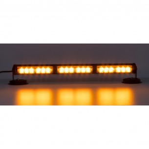 LED světelná alej, 18x LED 1W, oranžová 500mm, ECE R10