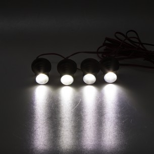 LED stroboskop bílý 4ks 1W