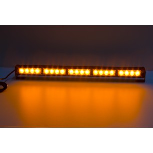 LED světelná alej, 20x LED 3W, oranžová 580mm, ECE R65