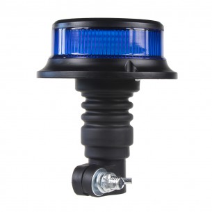 LED maják, 12-24V, 18x1W modrý na držák, ECE R65