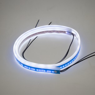 LED silikonový extra plochý pásek bílý 12 V, 60 cm