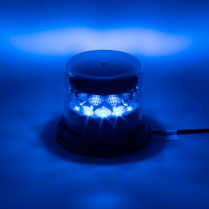 PROFI LED maják 12-24V 24x3W modrý čirý 133x86mm, ECE R65