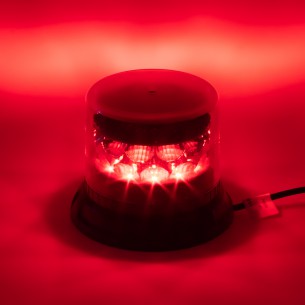 PROFI LED maják 12-24V 24x3W červený čirý 133x86mm, ECE R10